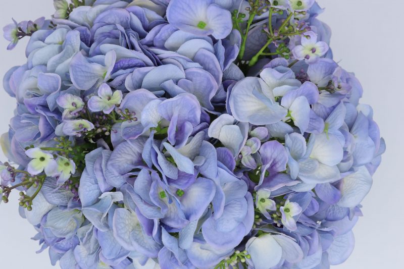 Artificial Silk Blue Hydrangea bouquet