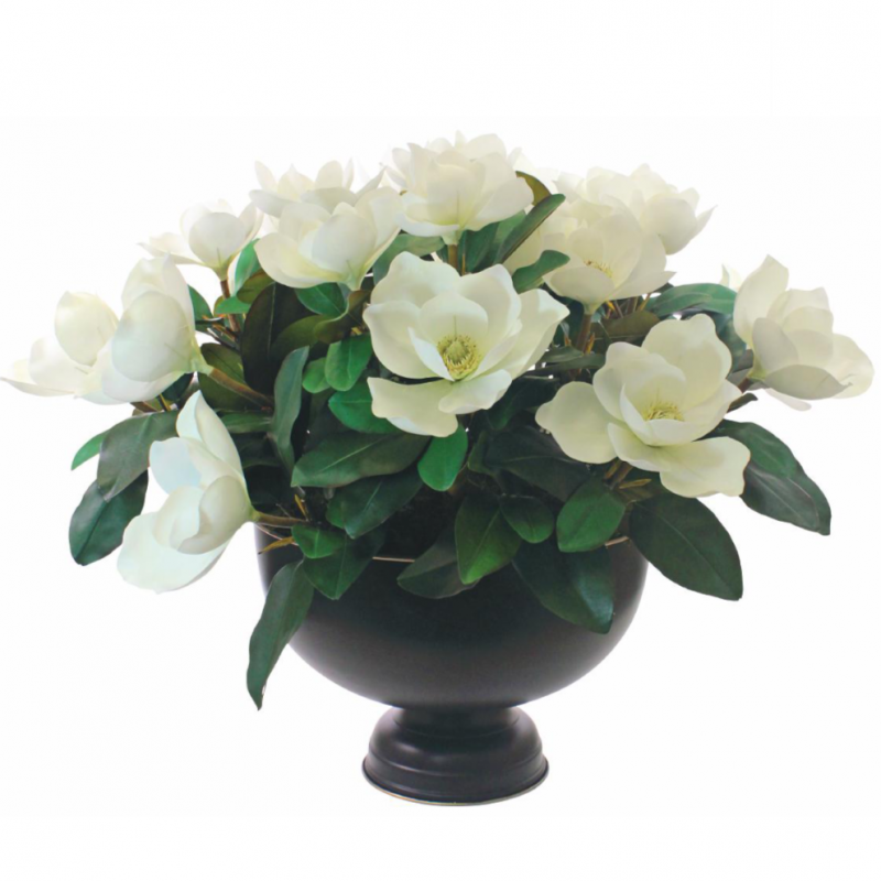Artificial Flower Arrangement with magnolia flowers