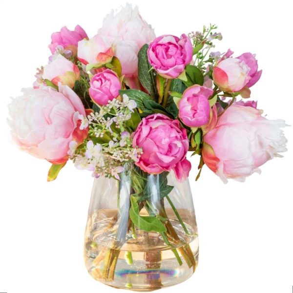 Artificial Pink Peony arrangement